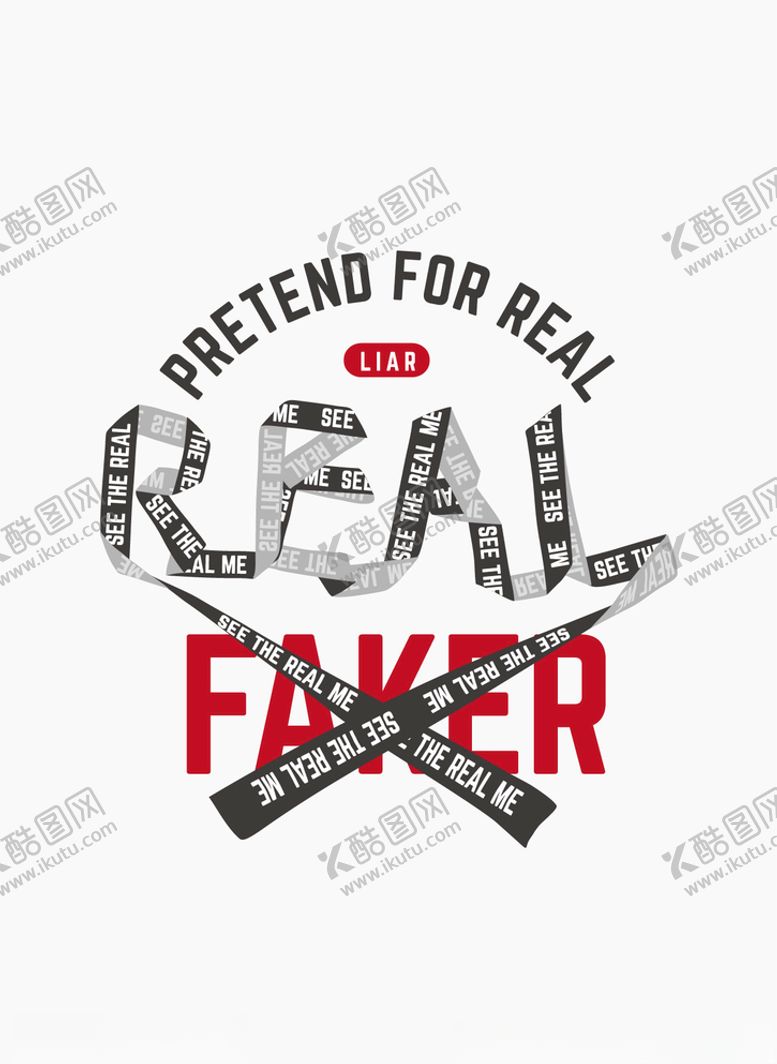 编号：90651310061455112413【酷图网】源文件下载-织带文字图案T恤复古