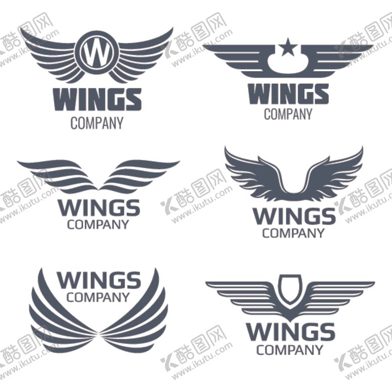 编号：33864809241920088956【酷图网】源文件下载-翅膀logo