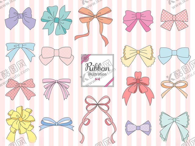 编号：25713804171621009702【酷图网】源文件下载-各种蝴蝶结