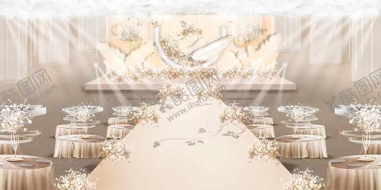 编号：58673907051744255809【酷图网】源文件下载-香槟色主题婚礼图片