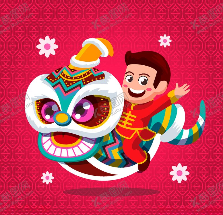 编号：61004310020332032412【酷图网】源文件下载-卡通舞狮