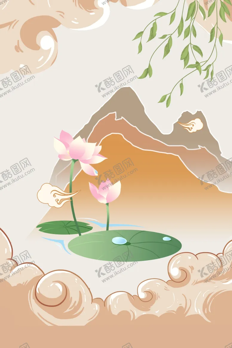 编号：40188803010807166902【酷图网】源文件下载-国潮古风山水