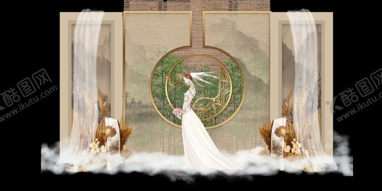 编号：44533509251140218999【酷图网】源文件下载-香槟色婚礼