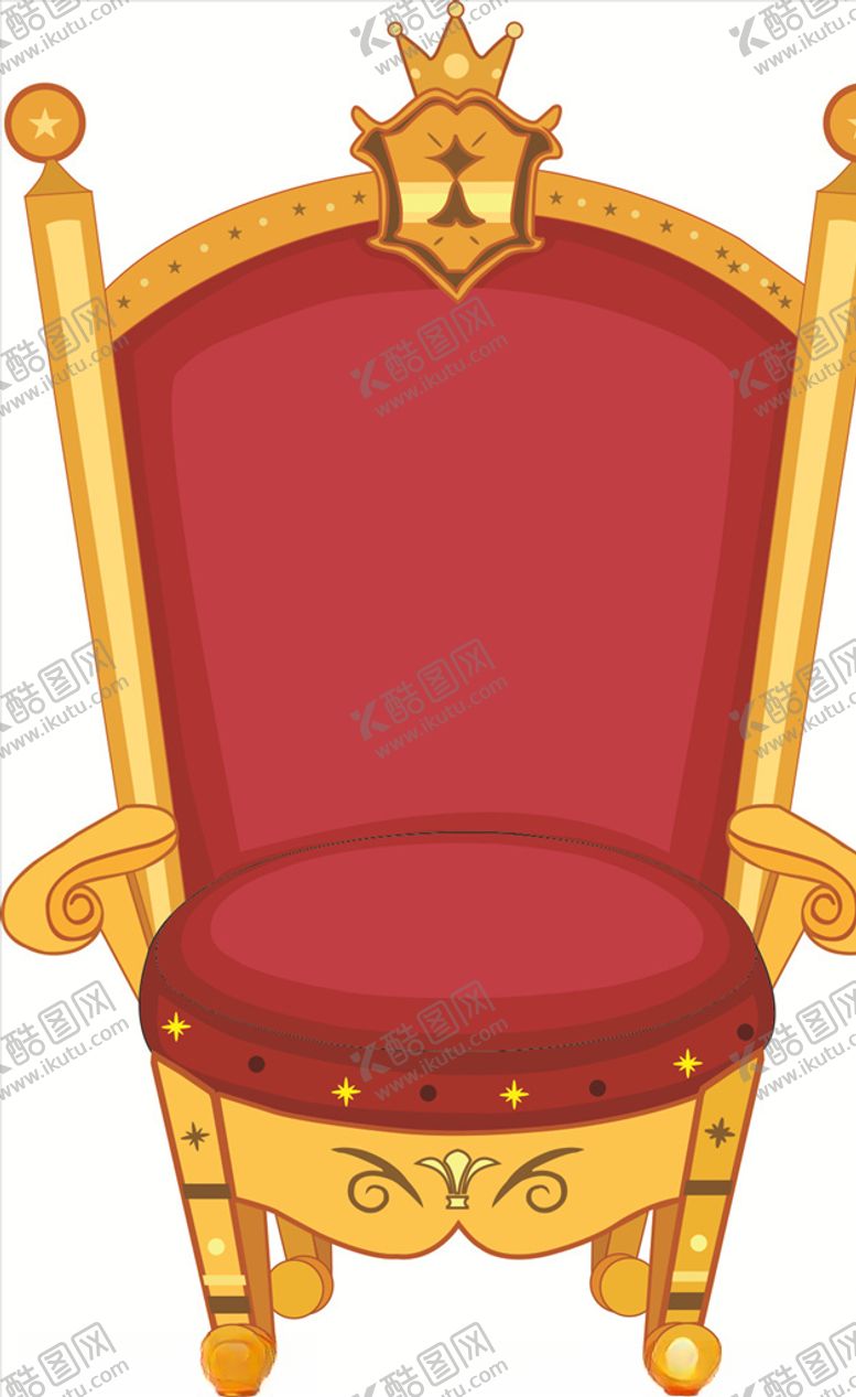 编号：57654210280832559260【酷图网】源文件下载-国王椅子卡通矢量