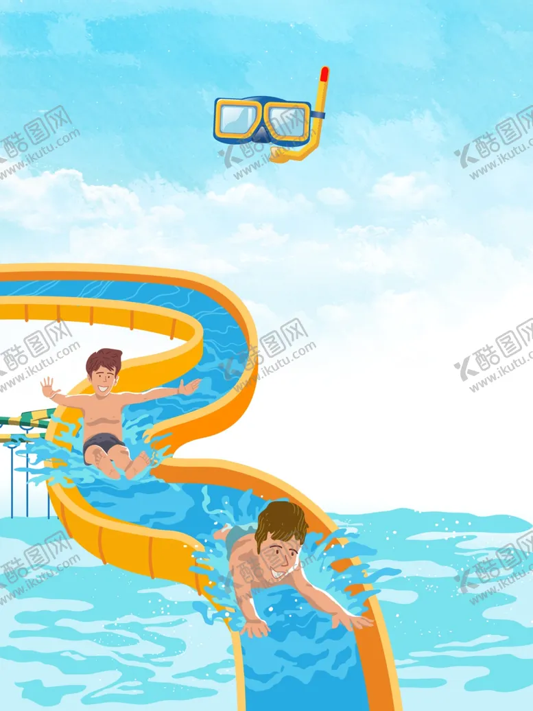 编号：89919902150615515494【酷图网】源文件下载-水上乐园海报