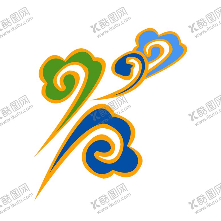 编号：32881709231736293254【酷图网】源文件下载-彩色祥云元素