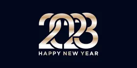 2023兔年数字字体吉祥背景