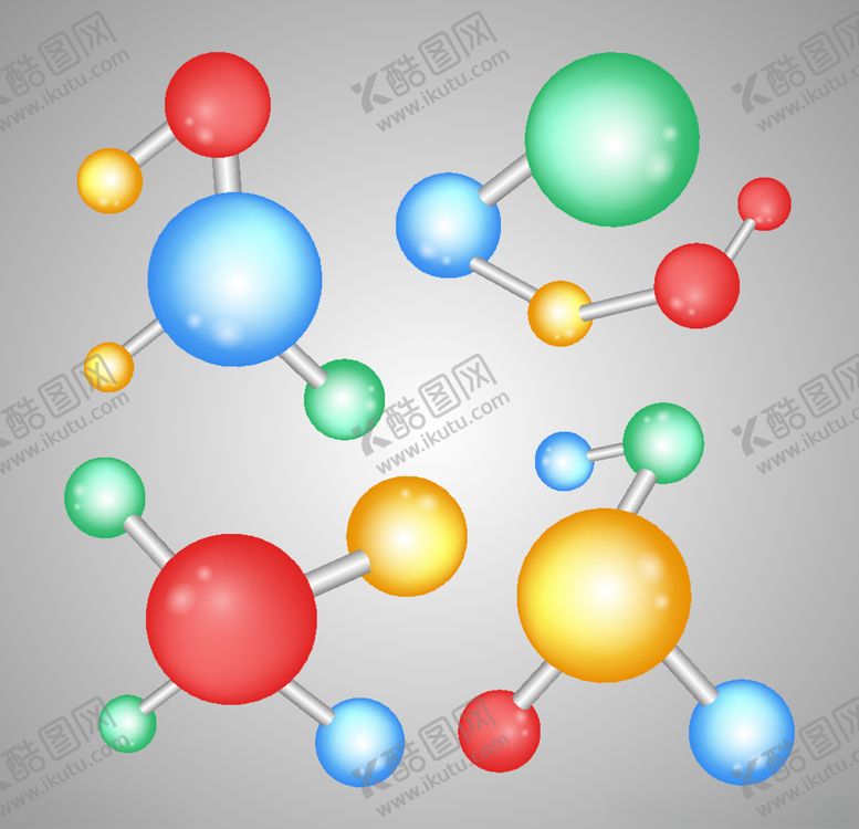 编号：30444010272102041997【酷图网】源文件下载-分子背景