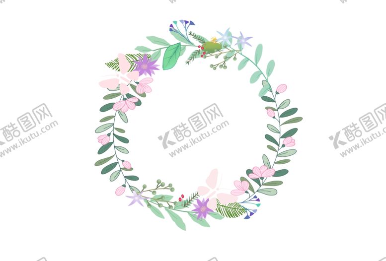 编号：97219509290317006613【酷图网】源文件下载-花卉圆环背景