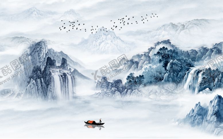 编号：15790109281038394255【酷图网】源文件下载-水墨装饰画
