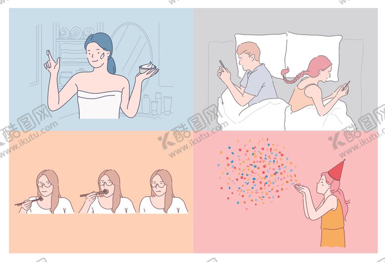 编号：32100409262345153936【酷图网】源文件下载-女性日常多样瞬间