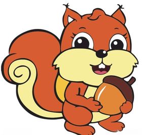 松鼠logo松鼠栗子松子