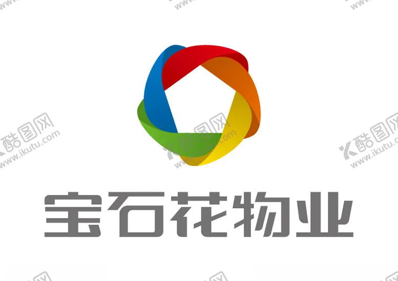 编号：44085301201513058943【酷图网】源文件下载-宝石花物业LOGO标志