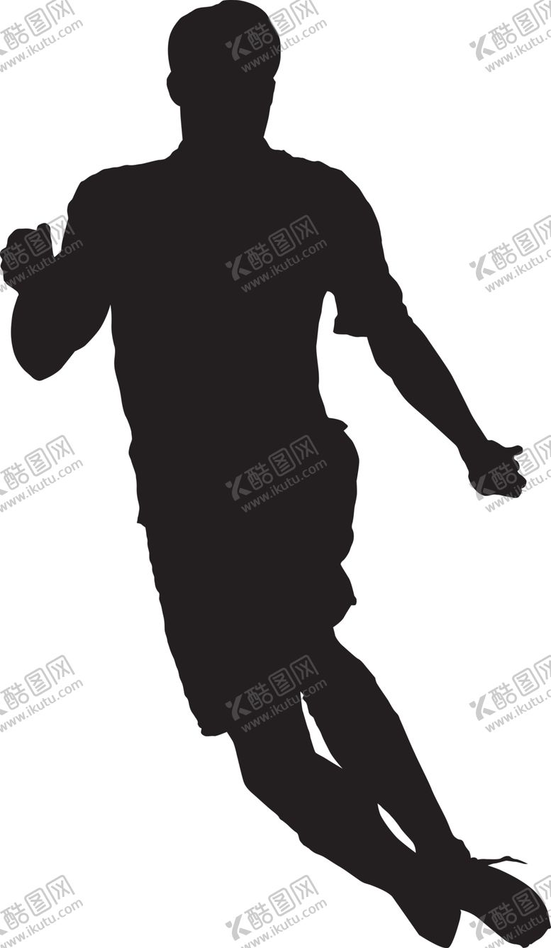 编号：20975607020502547105【酷图网】源文件下载-运动员剪影