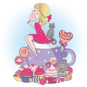 时尚手绘女孩