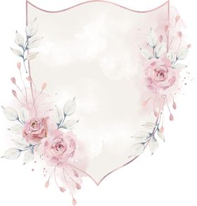 水彩绘画花朵树枝装饰