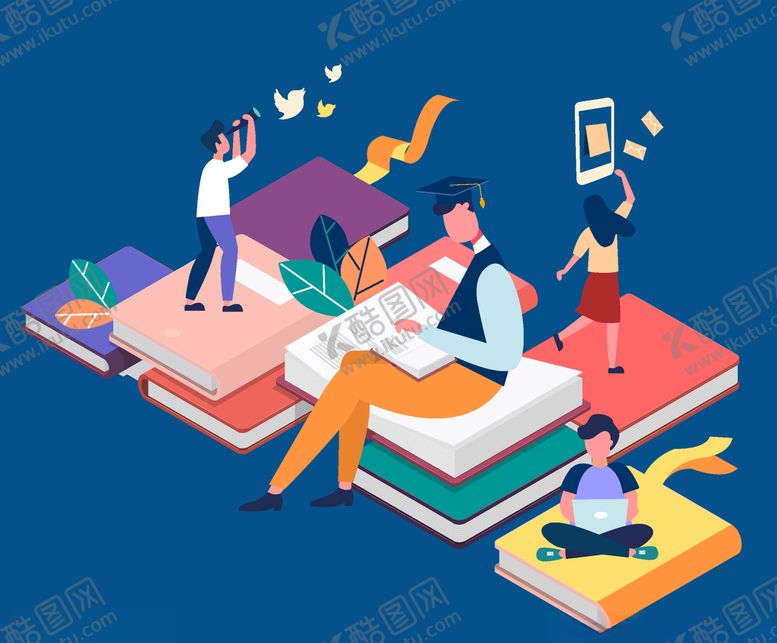 编号：57326110311448177671【酷图网】源文件下载-创意书籍和人物