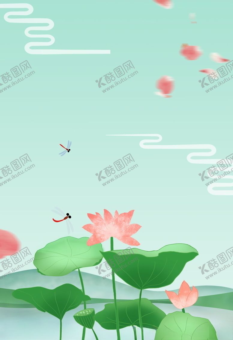 编号：18211004260301532605【酷图网】源文件下载-荷花背景