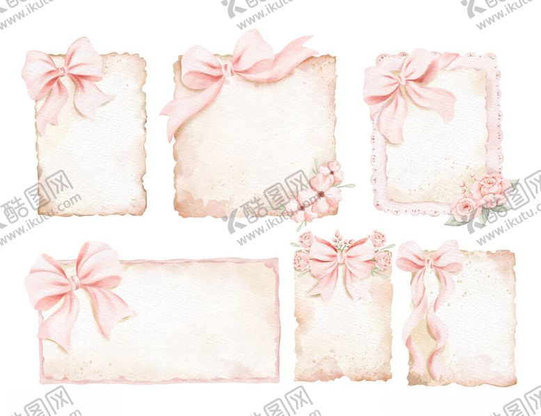 编号：31728411181339196371【酷图网】源文件下载-蝴蝶结卡片