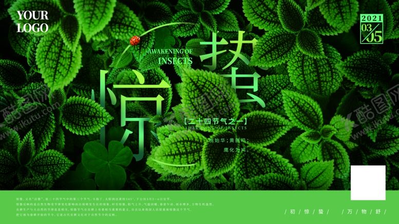 编号：40693609222219255102【酷图网】源文件下载-惊蛰展板