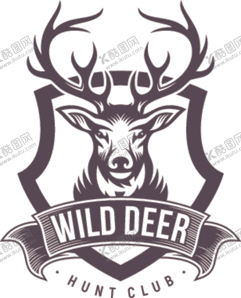 编号：62739610090841118509【酷图网】源文件下载-鹿头标志