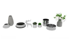 植物花瓶3d模型