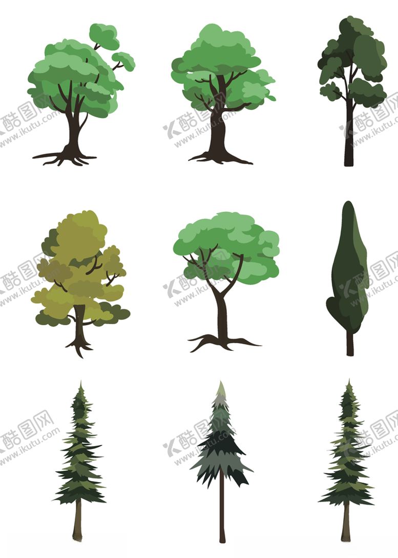 编号：56821209220447414340【酷图网】源文件下载-矢量手绘树