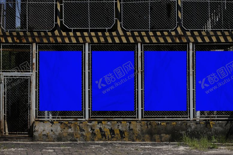 编号：11500507011158079188【酷图网】源文件下载-户外广告海报招牌展板样机ps