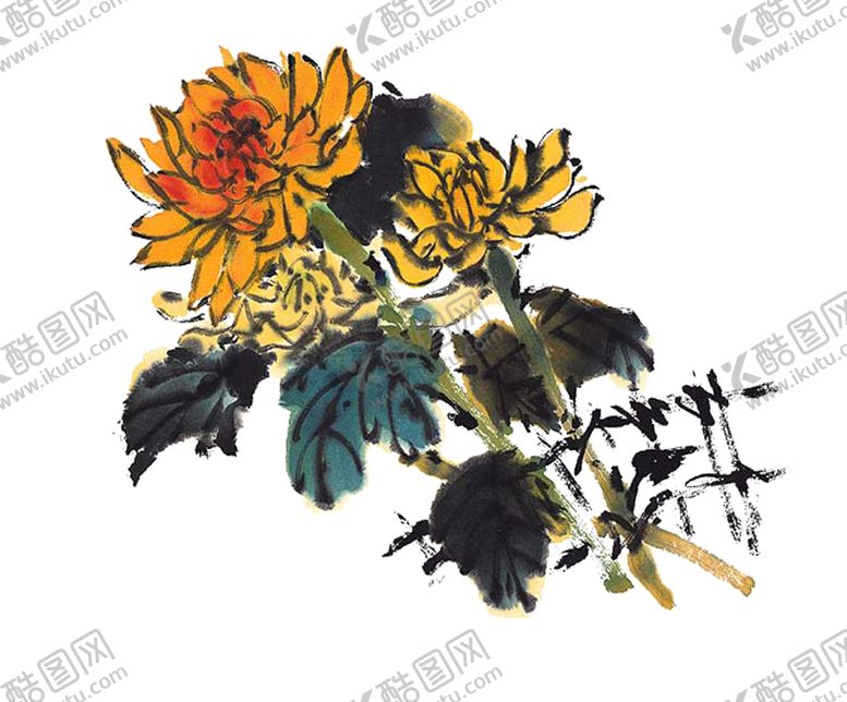 编号：32831905041712094157【酷图网】源文件下载-菊花装饰