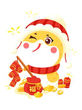 蛇年插画