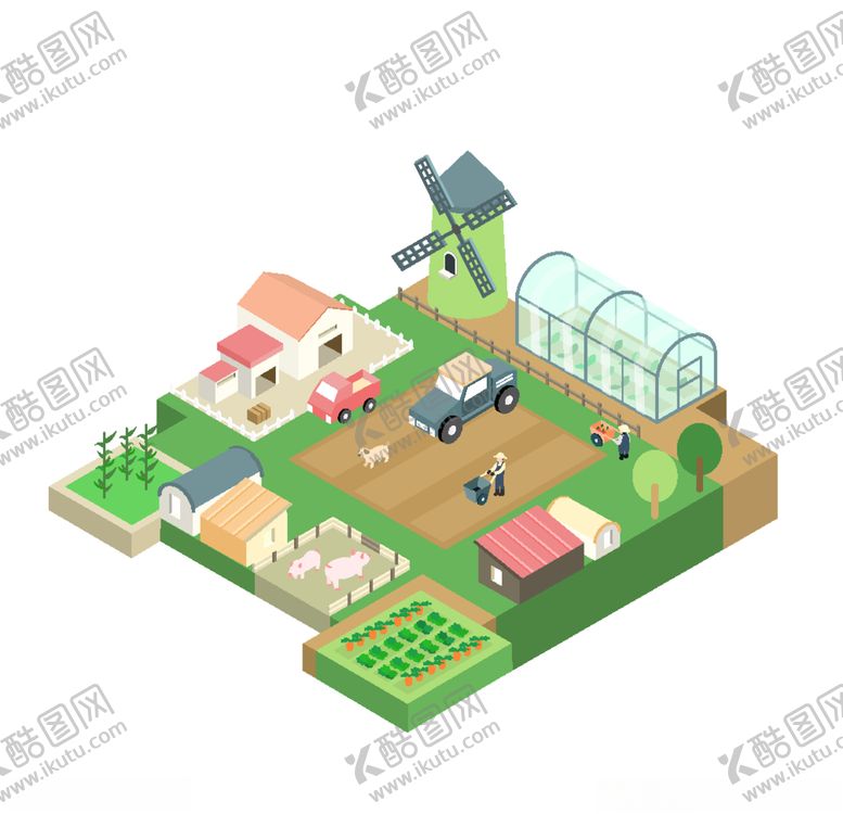 编号：42792710040442575737【酷图网】源文件下载-卡通农场