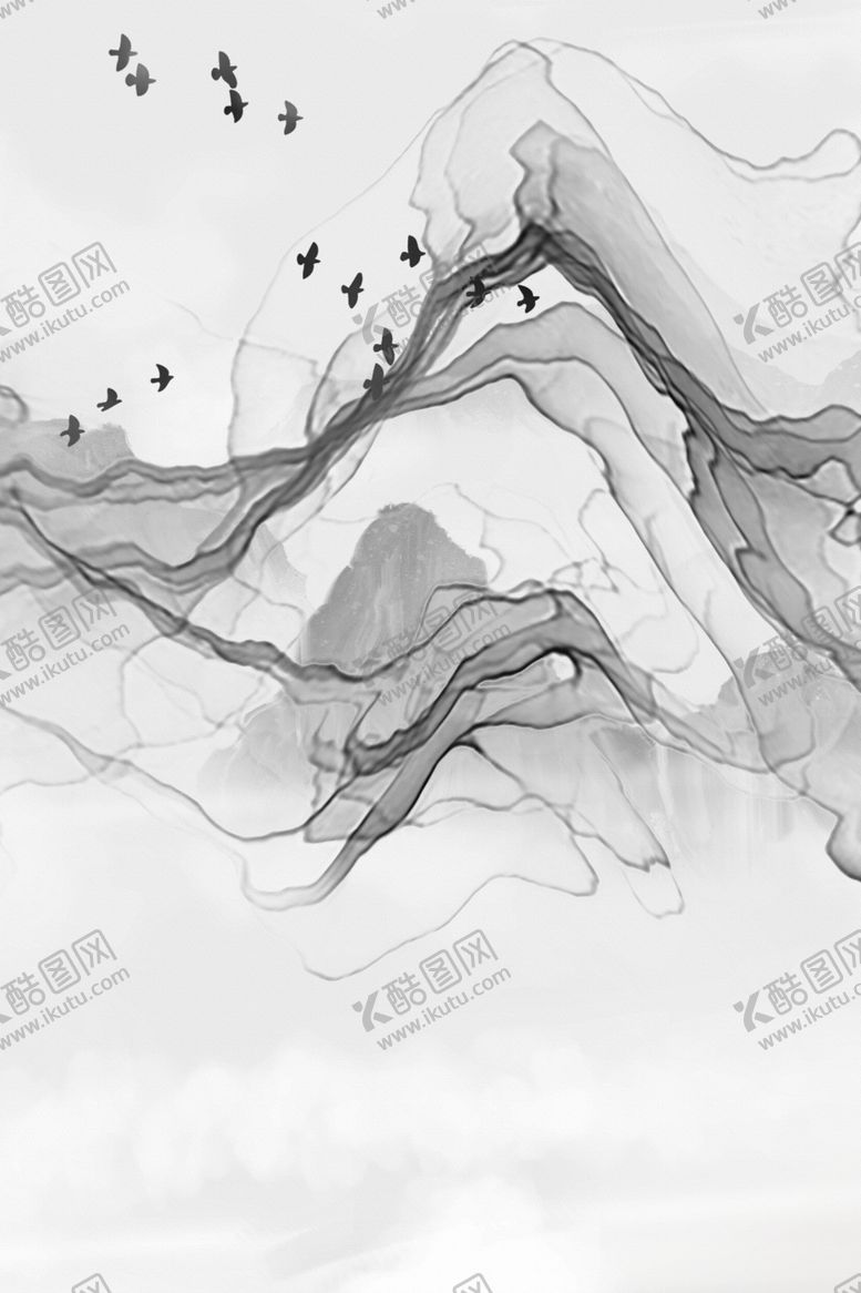 编号：42230210221127297539【酷图网】源文件下载-水墨装饰画