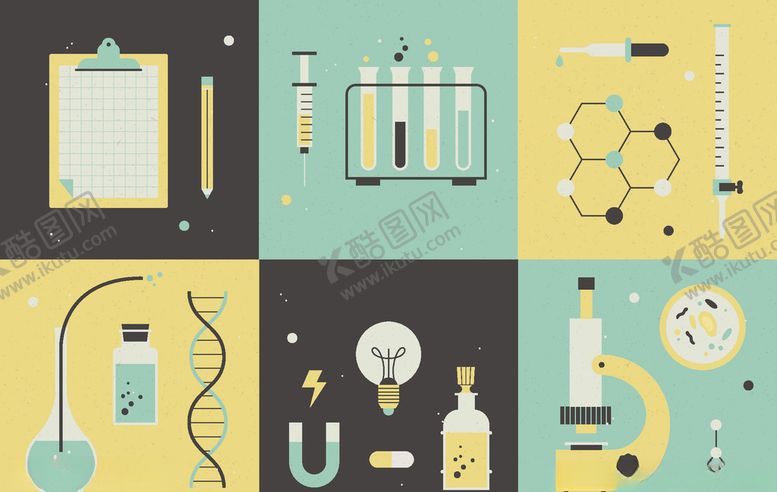 编号：67886009301817294759【酷图网】源文件下载-矢量科学实验器材