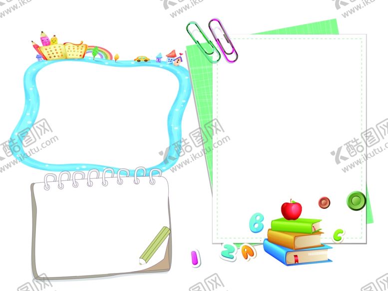 编号：12969809261947598412【酷图网】源文件下载-学校小学卡通文字框
