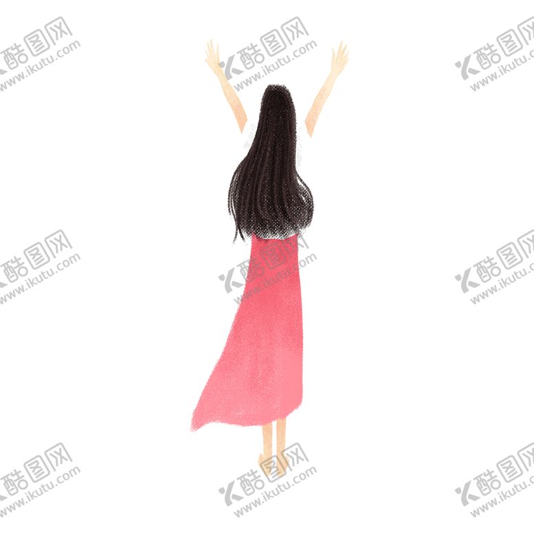 编号：26726105101744028688【酷图网】源文件下载-彩绘人物背影
