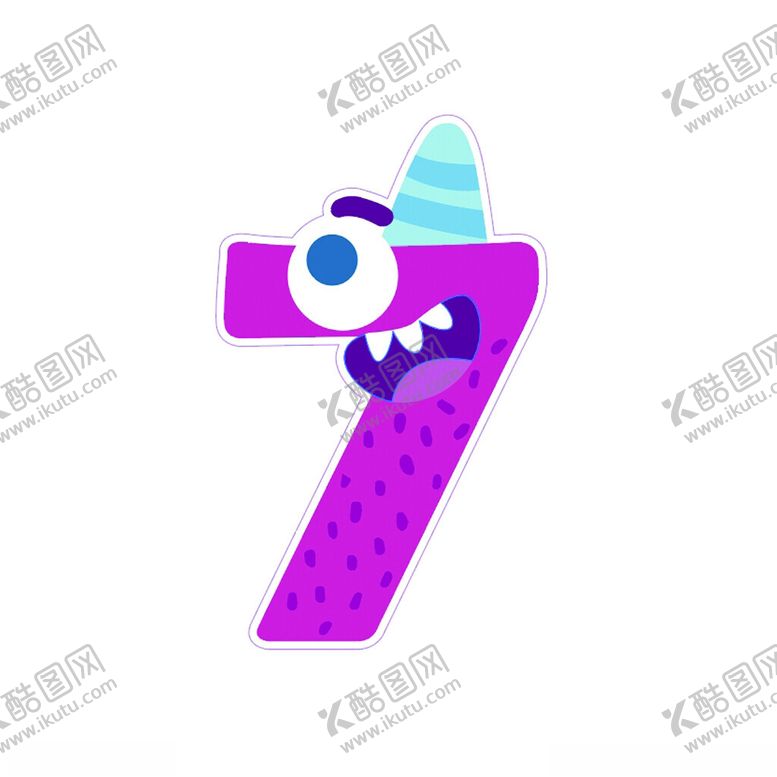 编号：10568002250258103649【酷图网】源文件下载-卡通数字