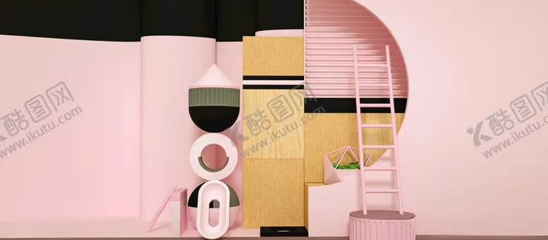 编号：11656006241228513158【酷图网】源文件下载-c4d立体场景模型