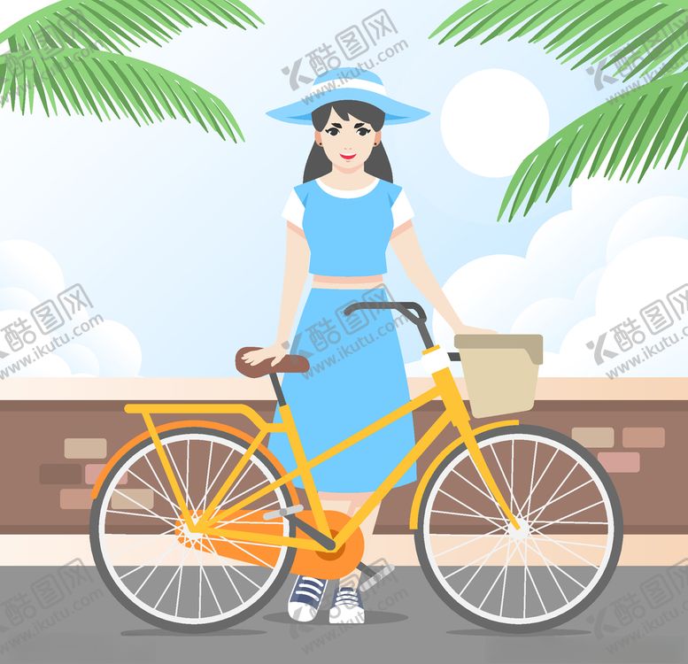 编号：35694504171438075371【酷图网】源文件下载-骑自行车