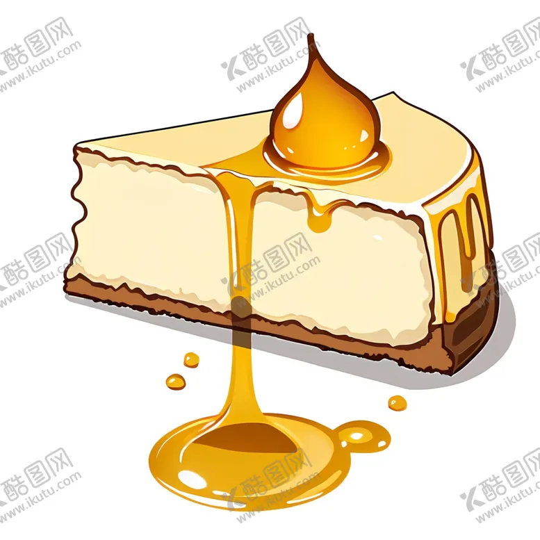 编号：29776702280450367142【酷图网】源文件下载-手绘卡通蜂蜜芝士蛋糕