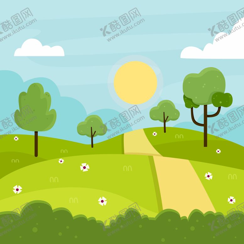 编号：92346610191019452144【酷图网】源文件下载-矢量春天背景