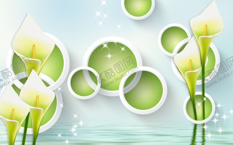 编号：74927309192356299076【酷图网】源文件下载-花卉背景墙