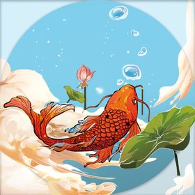 鲤鱼红鲤鱼