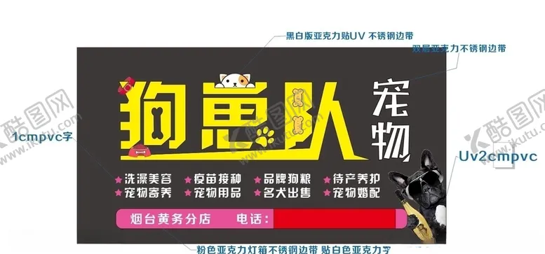 编号：35847705020935285702【酷图网】源文件下载-狗崽队宠物店门头
