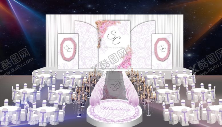 编号：37736110180142195953【酷图网】源文件下载-白色婚礼效果图