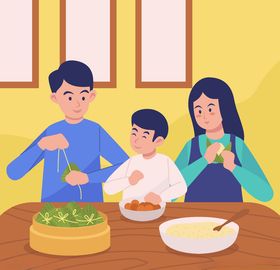 卡通粽子