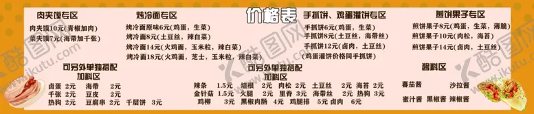 编号：95917812111048106028【酷图网】源文件下载-小吃菜单灯箱