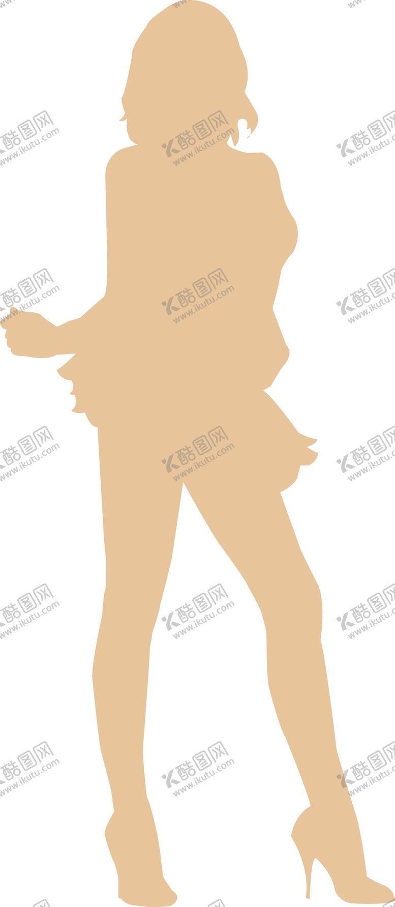 编号：48283305110711564701【酷图网】源文件下载-美女剪影
