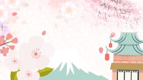 樱花节季白色农家乐