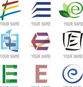 e字母标志设计