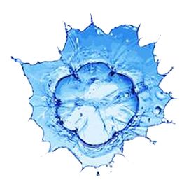 水花帘幕护肤品海报透明珠波浪